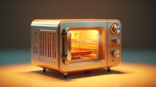 不銹鋼微波爐家用電器模型元素 廣告素材 下載至來源處